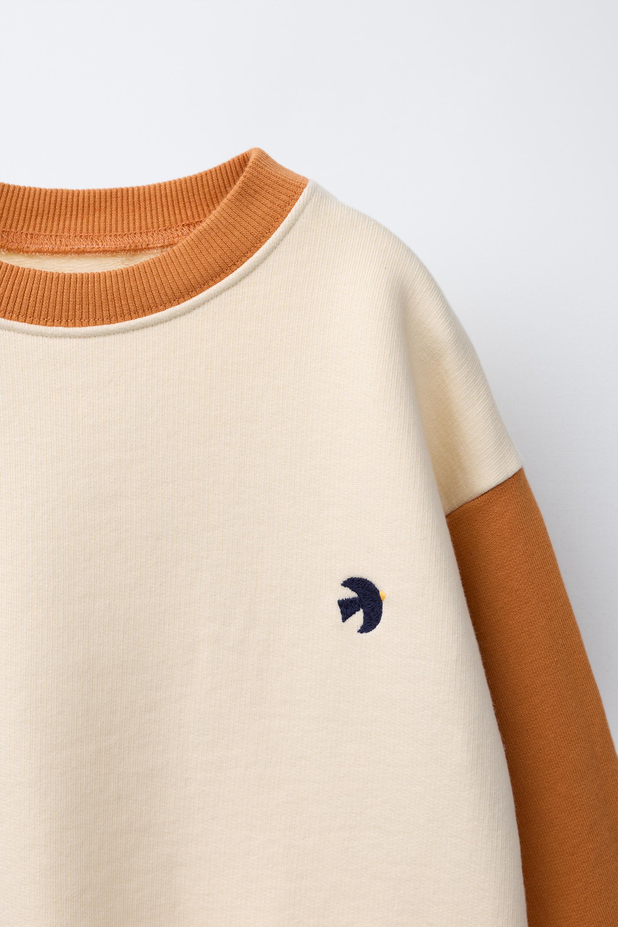 SWEAT COLOR BLOCK BRODÉ