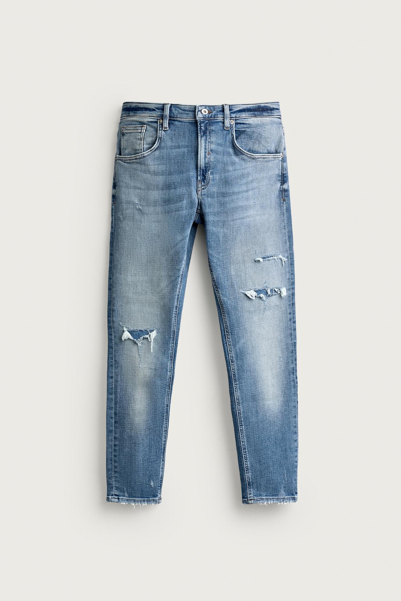 SKINNY FIT JEANS — Light blue