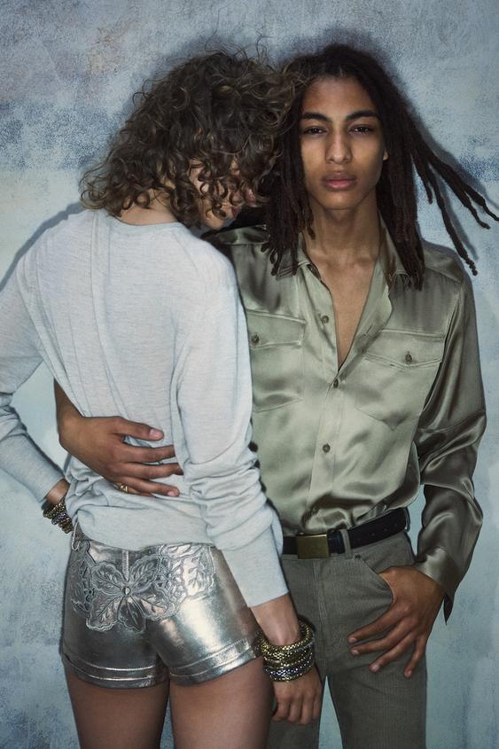 FLARE FIT CORDUROY PANTS BOBBY GILLESPIE X ZARA