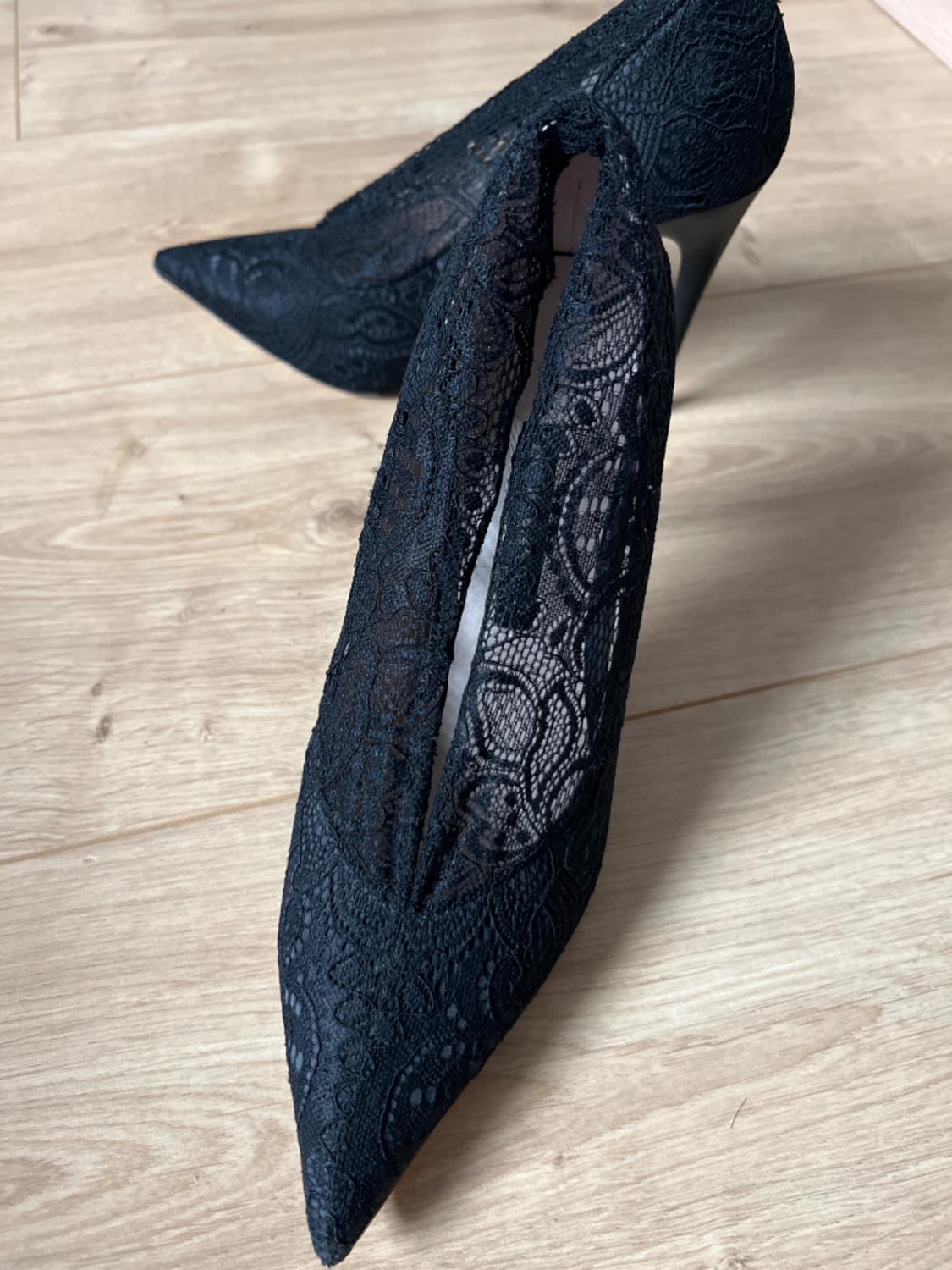 HIGH HEEL LACE COURT SHOES - Image 2