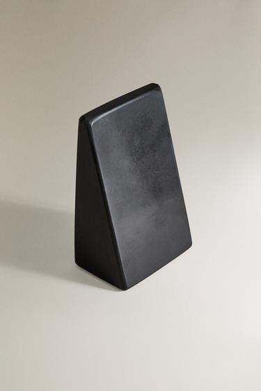 TRIANGULAR MARBLE BOOKEND - Black by Zara