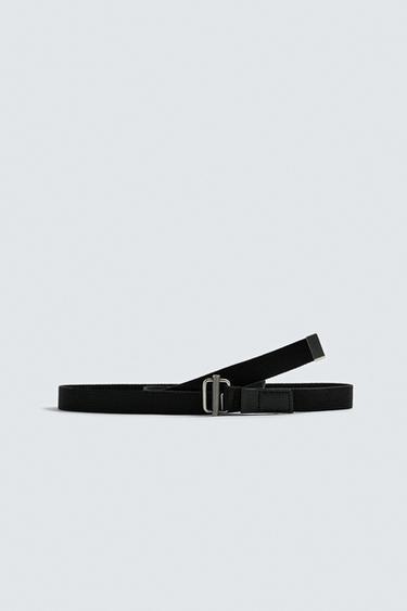 CINTURÓN LONA - Negro de Zara - Imagen 0