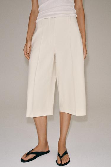 ZW COLLECTION TAILORED BERMUDA SHORTS - Beige by Zara