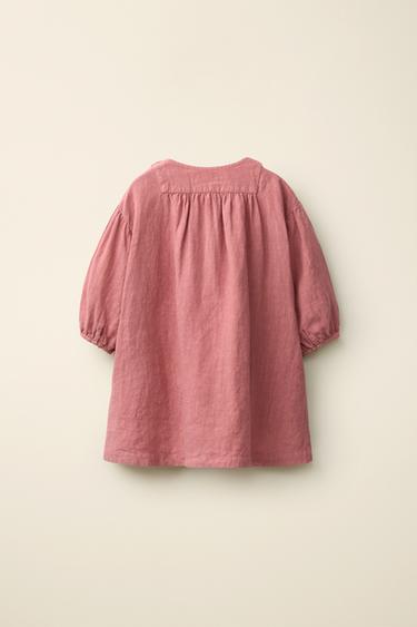 100% LINEN DRESS CREATED BY CARAMEL LONDON X ZARA - Terracotta by Zara - Image 1