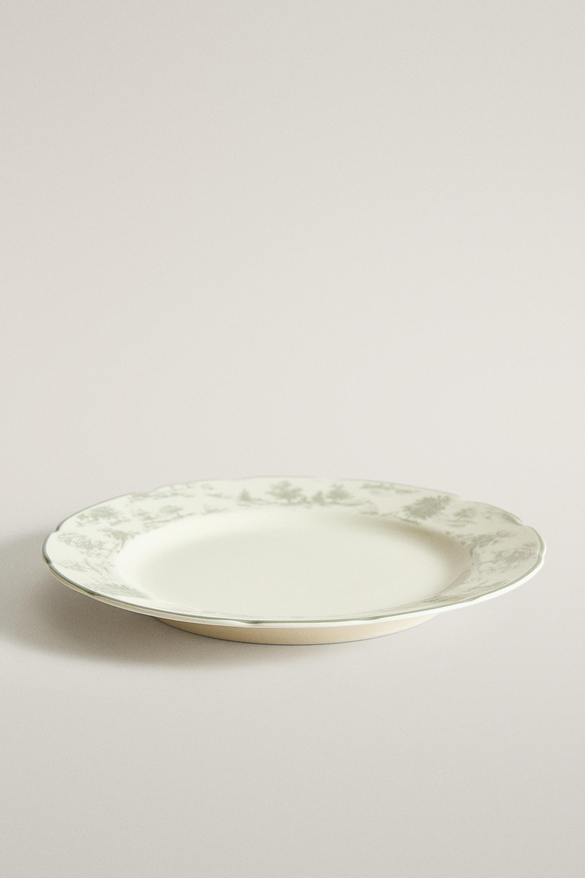 TOILE PORCELAIN DESSERT PLATE