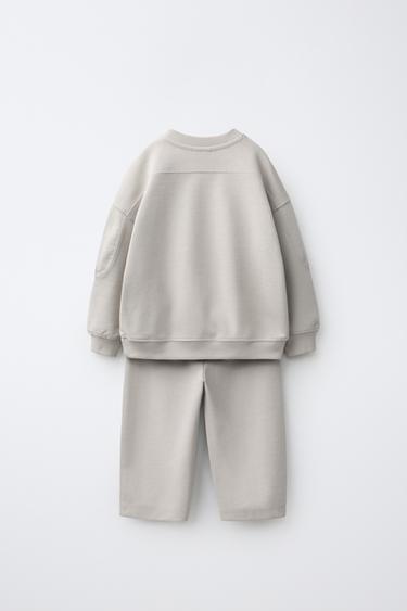 ENSEMBLE SWEAT ET PANTALON BARREL INTERLOCK - Iceberg de Zara - Image 1