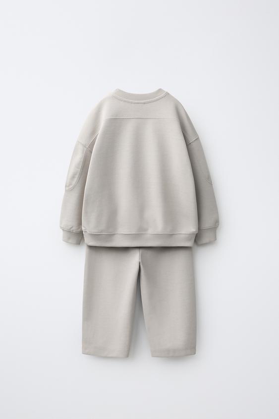 ENSEMBLE SWEAT ET PANTALON BARREL INTERLOCK - Iceberg de Zara - Image 1