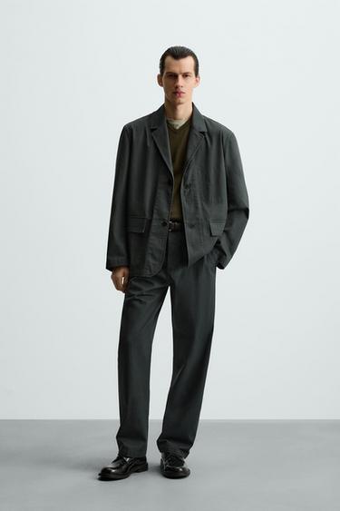 HERRINGBONE TEXTURE SUIT - 447 by Zara - Image 0
