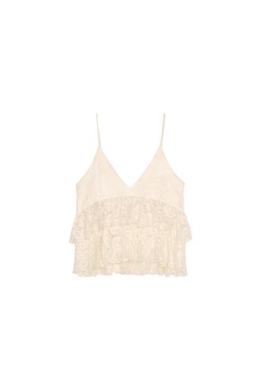 RUFFLED STRAPPY TOP