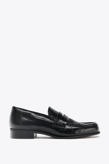 MOCASÍN PIEL - Negro de Zara - Imagen 0