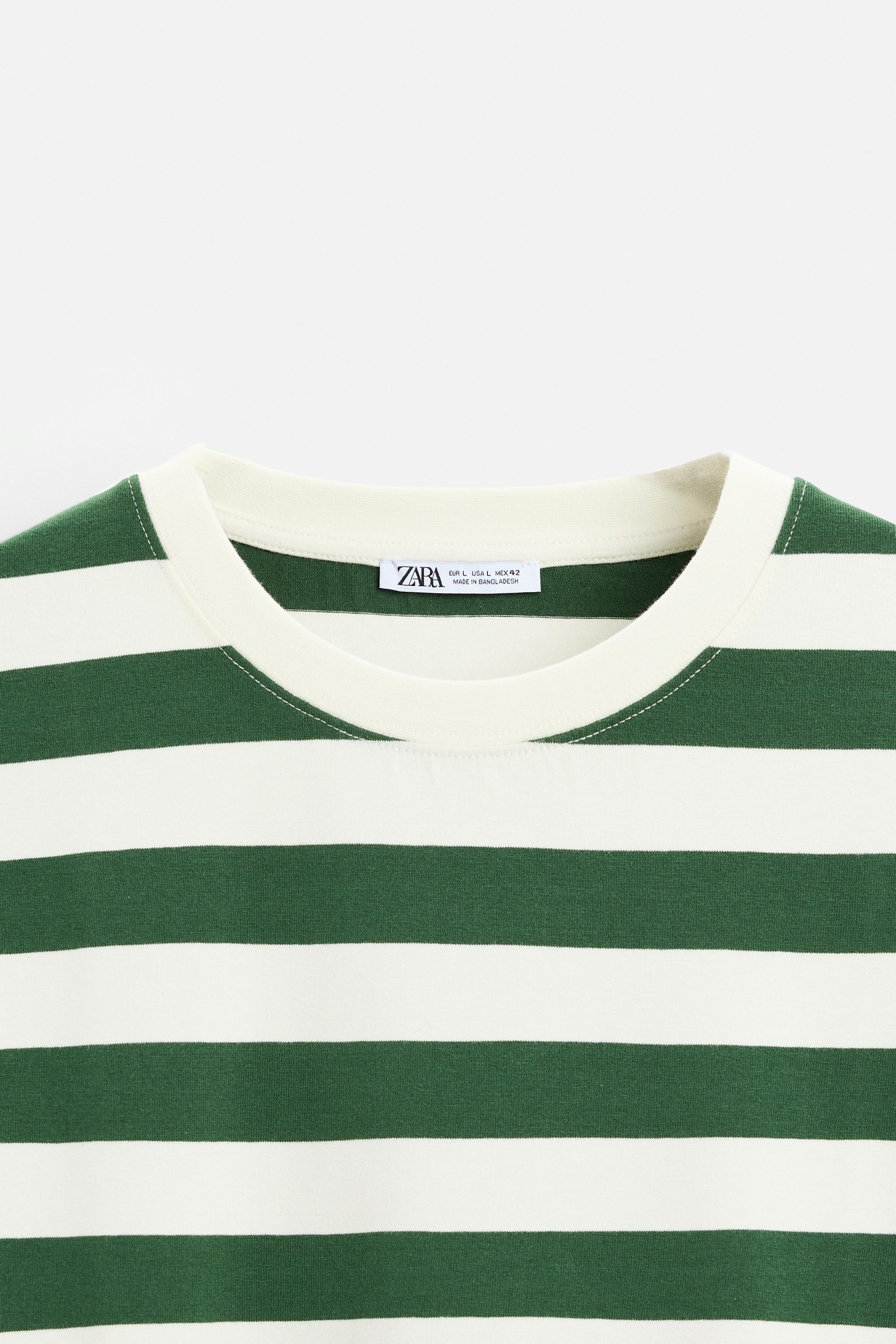安心★関税込み★ZARA★STRIPED JACQUARD KNIT T-SHIRT STRIPED JACQUARD KNIT T-SHIRT - Burgundy | ZARA United States