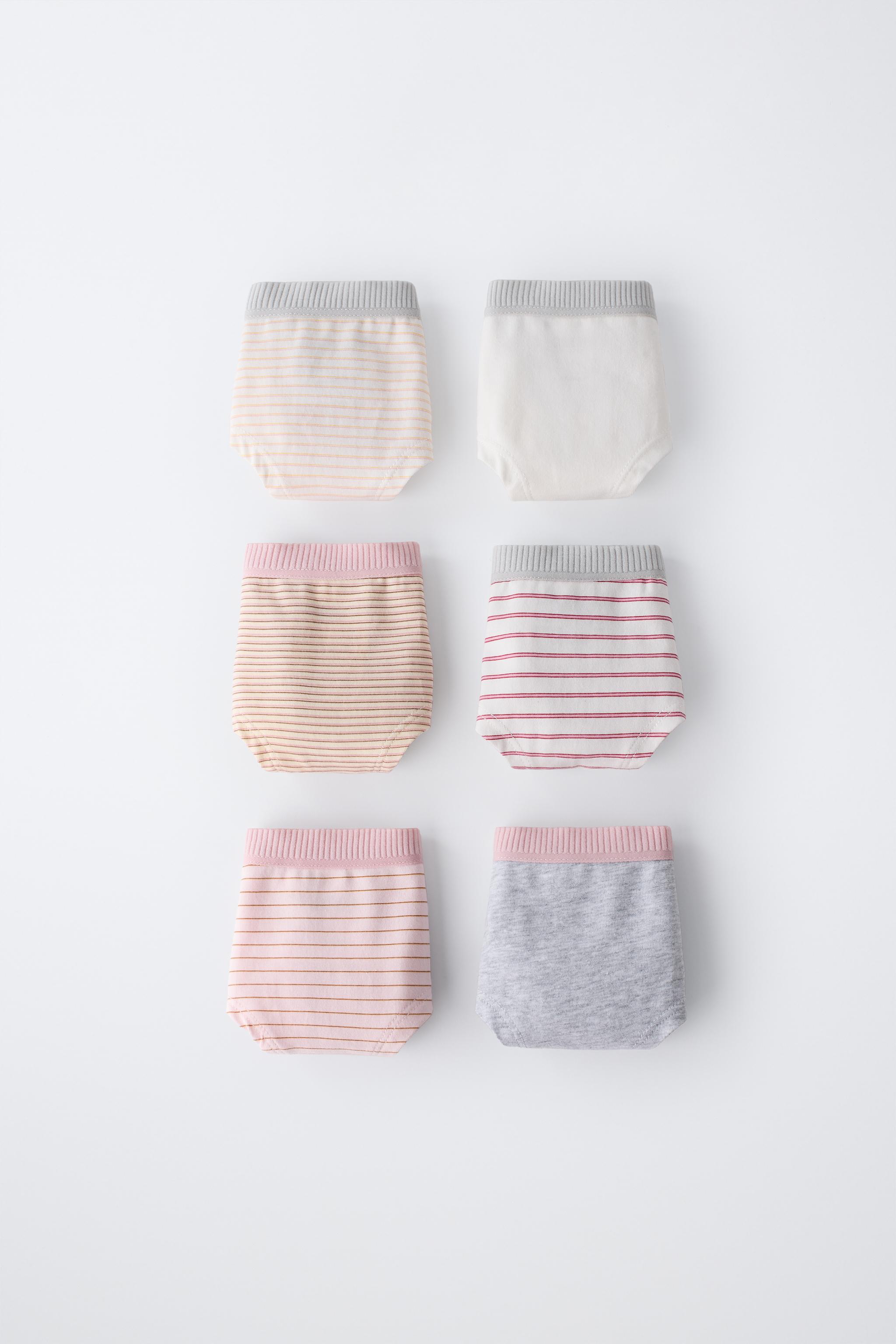 6-14 ANS/ LOT DE SIX CULOTTES À RAYURES