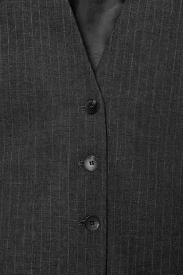 GILET RAYURE CRAIE - Plomb de Zara - Image 6