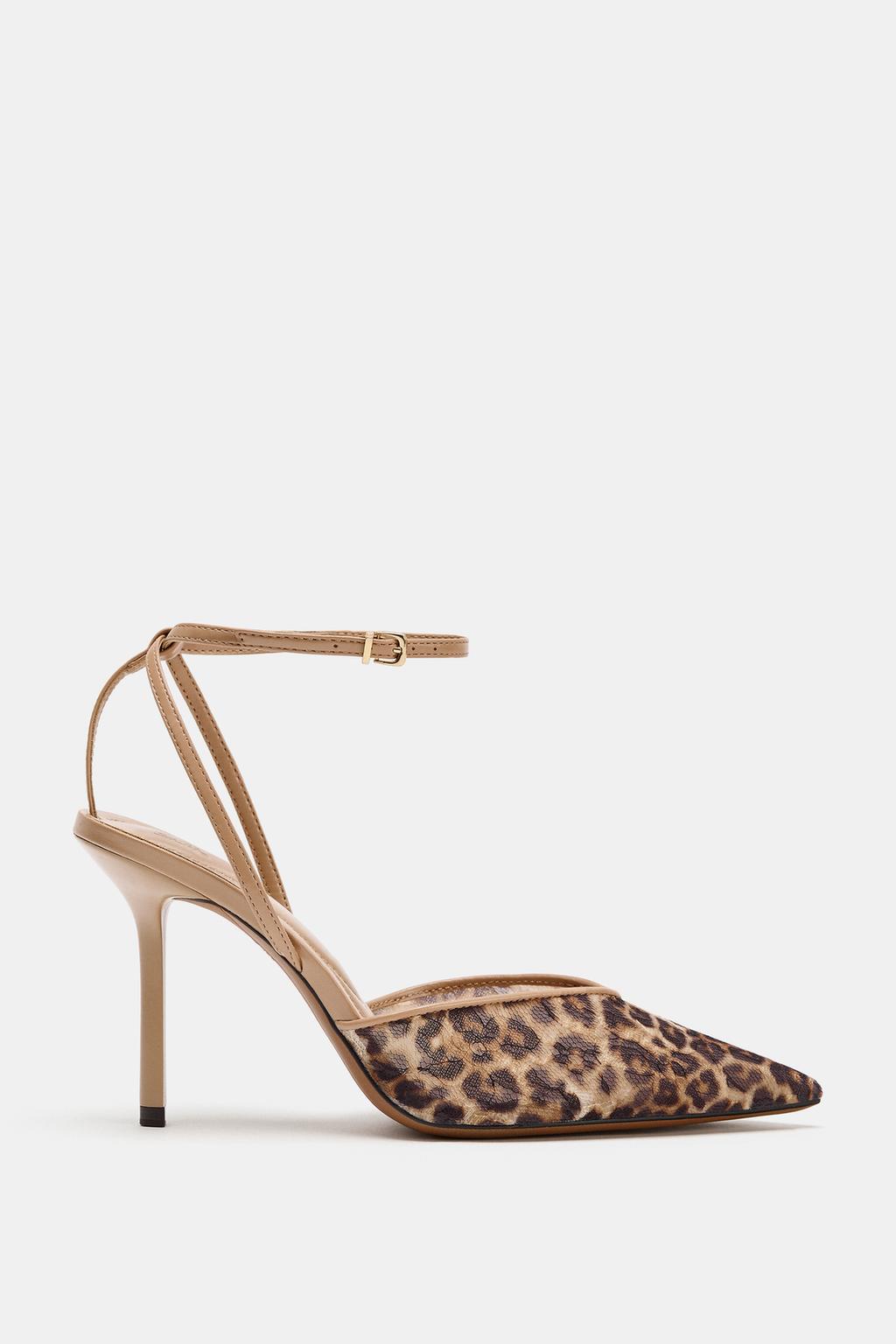 Printed Mesh Heels