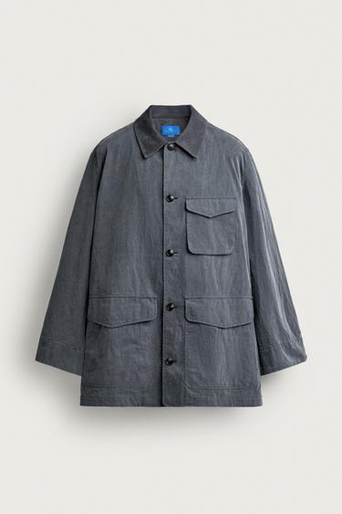AARON LEVINE X ZARA WASHED TECHNICAL OVERSHIRT - Faded blue by Zara