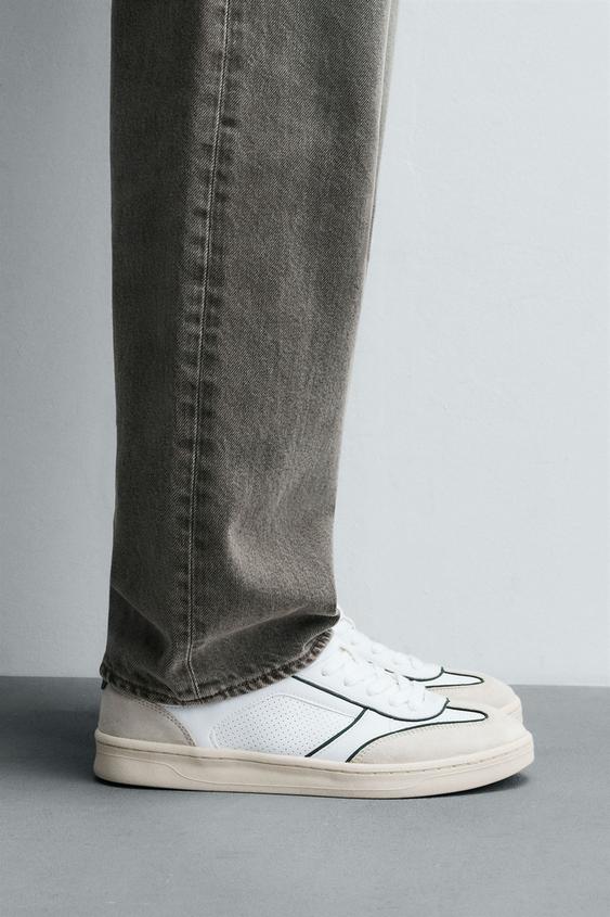 CONTRAST SOLE SNEAKERS