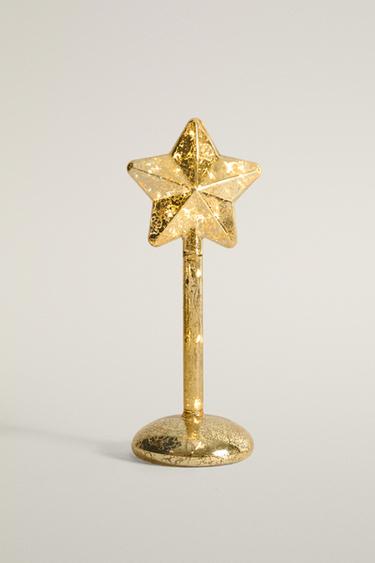SMALL STAR LED CHRISTMAS ORNAMENT — Golden 2