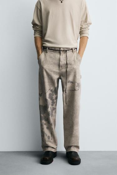 PANTALON DE CHARPENTIER IMPRIMÉ DALMATIEN - 024 de Zara - Image 1