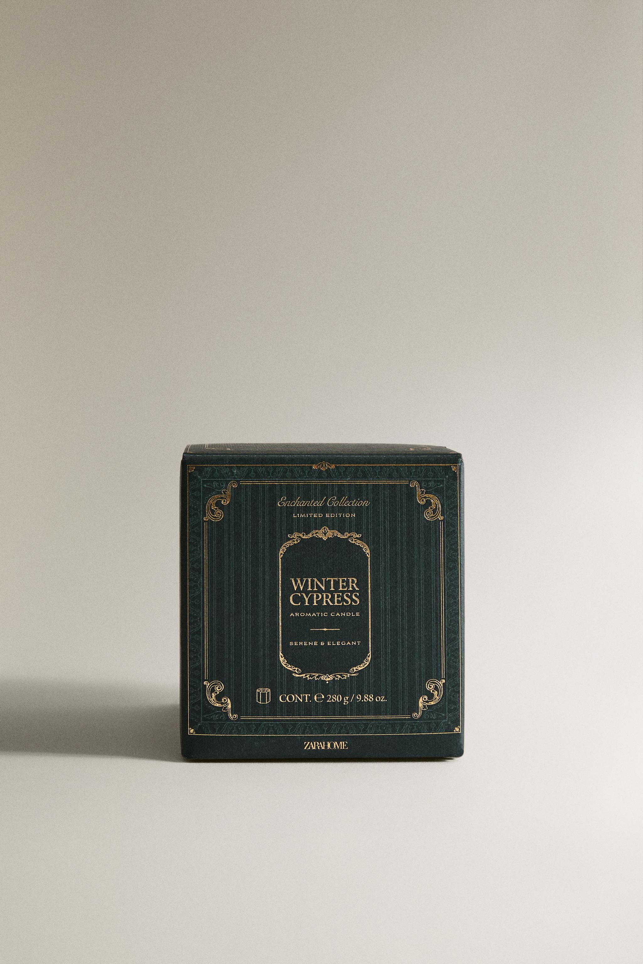 280 G) WINTER CYPRESS SCENTED CANDLE - whiskey | ZARA United