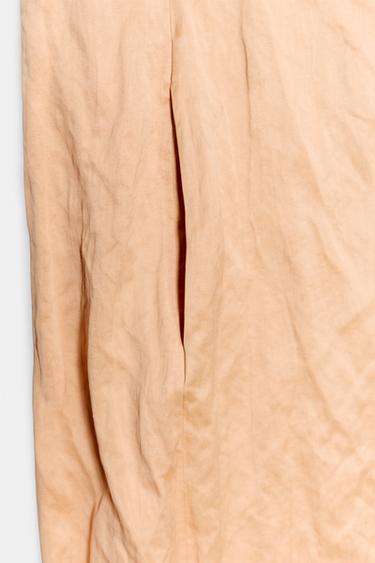 ZW COLLECTION CREASED-EFFECT MIDI DRESS - Light salmon-pink by Zara - Image 6