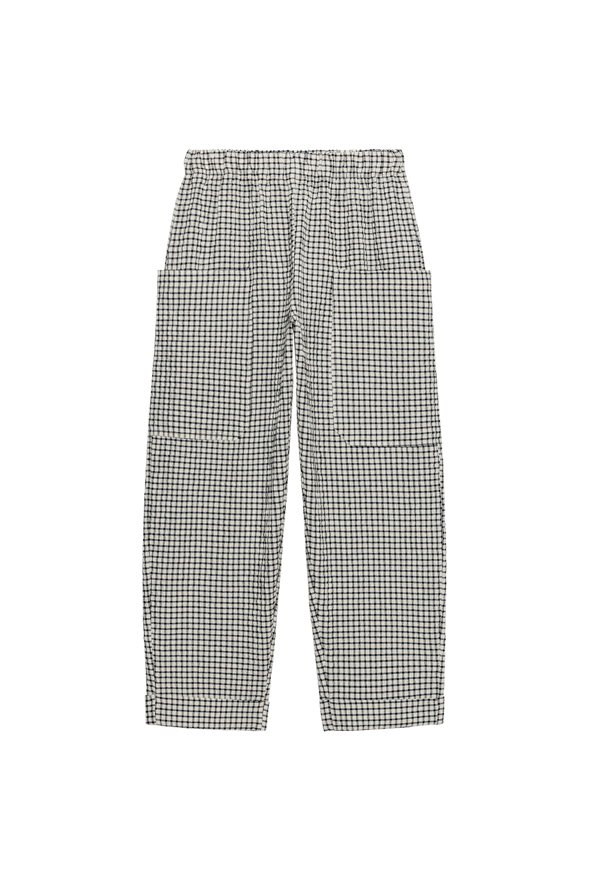 PANTALÓN CUADROS CINTURA ELÁSTICA