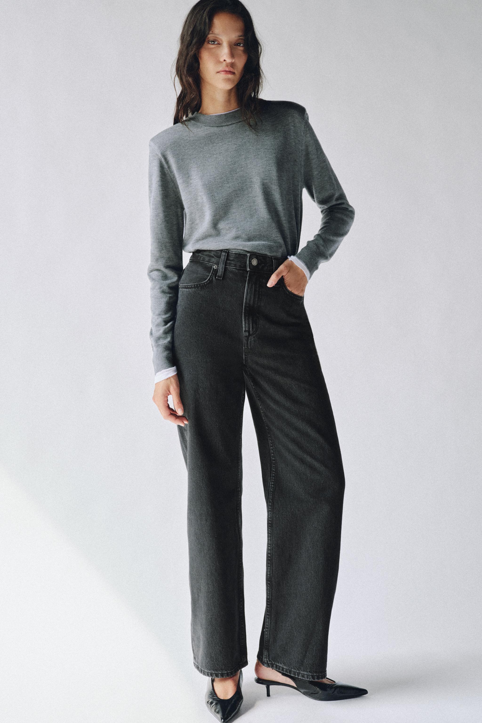 ZW COLLECTION HIGH-RISE STRAIGHT FIT JEANS