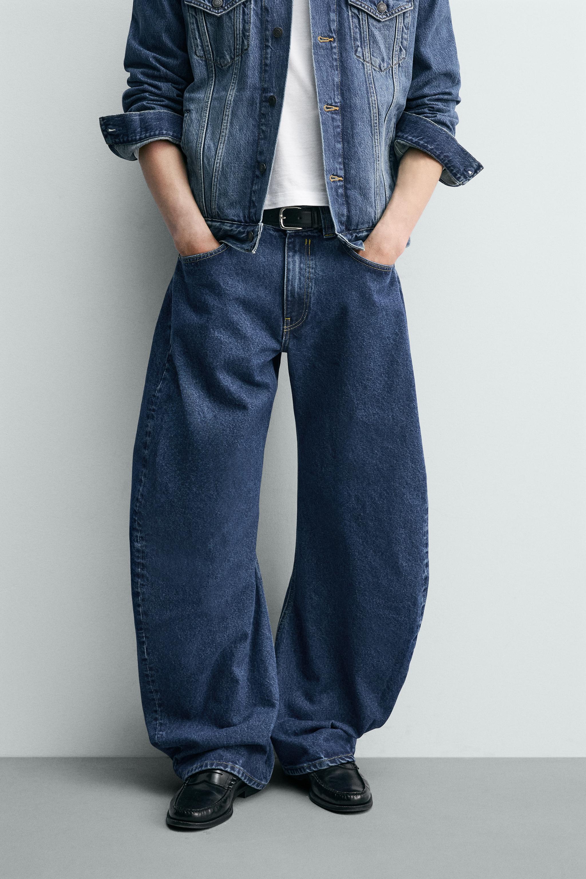 バレルフィットツイストシームデニムパンツ - ブルー | ZARA Japan / 日本