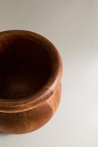 WOODEN PESTLE AND MORTAR - Light beige by Zara - Image 4