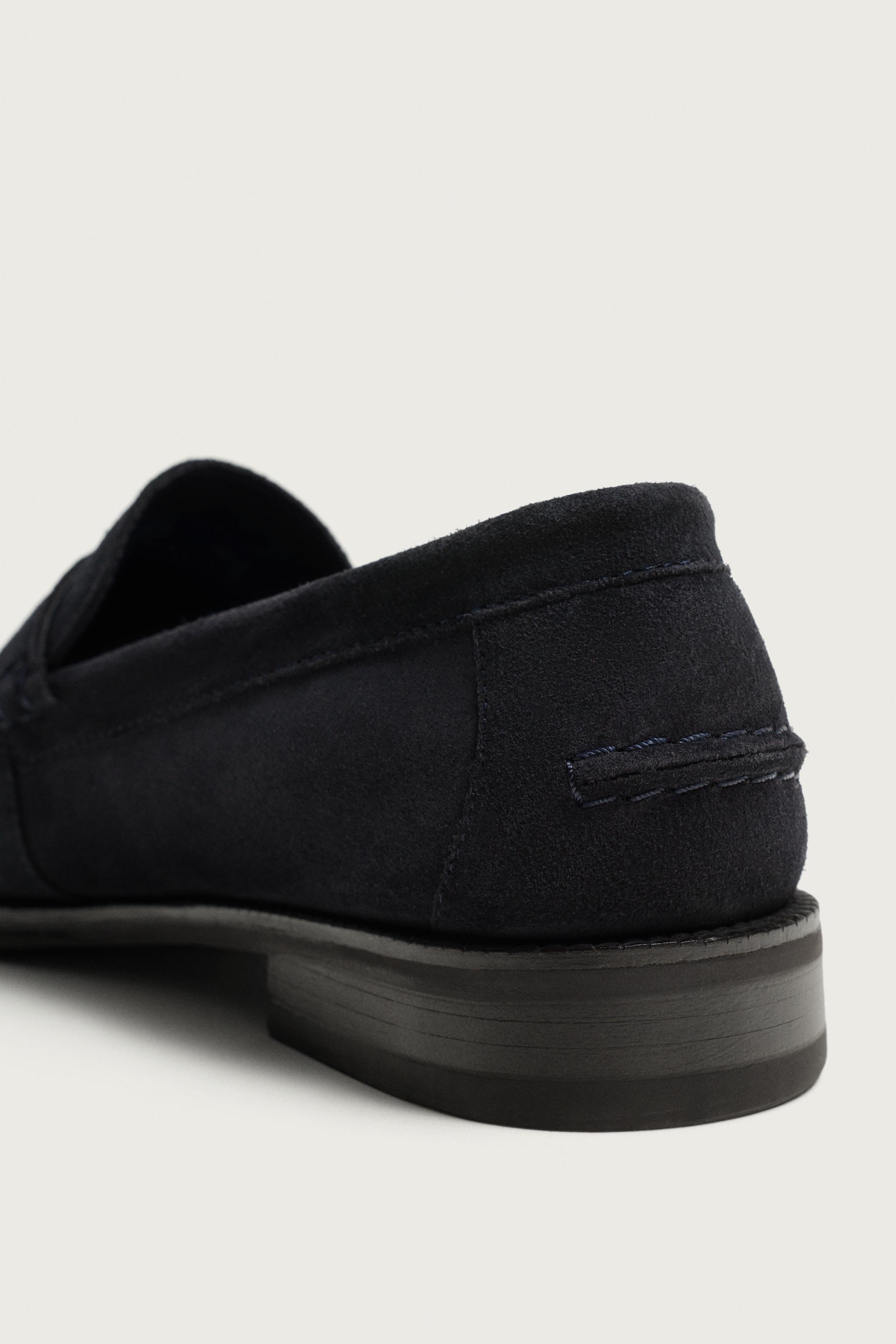 MOCASSINS EN CUIR À MASQUE