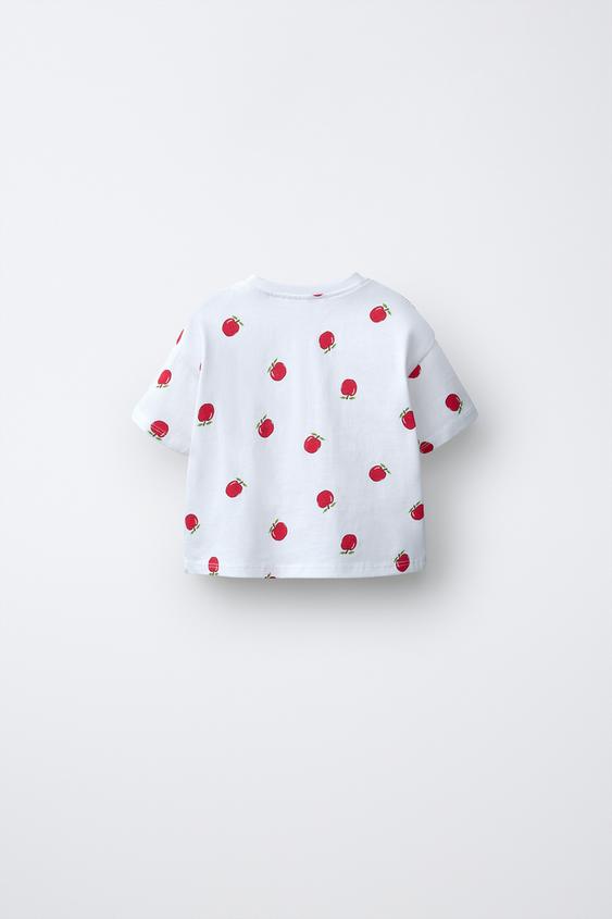 LOT DE DEUX HAUTS UNI ET IMPRIMÉ - Blanc / Rouge de Zara - Image 2