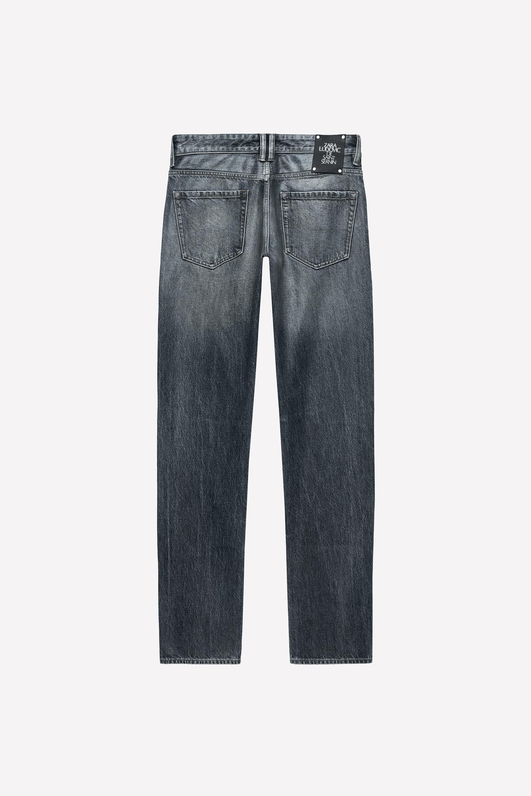 SLIM FIT WAXED JEANS LUDOVIC DE SAINT SERNIN x ZARA - Blue | ZARA