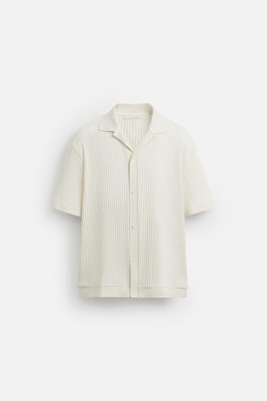 GILET CÔTELÉ - Blanc cassé de Zara - Image 6