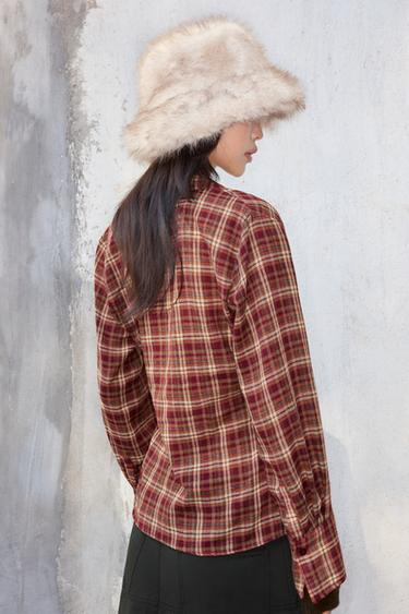 SHEEPSKIN BUCKET HAT - Ecru by Zara