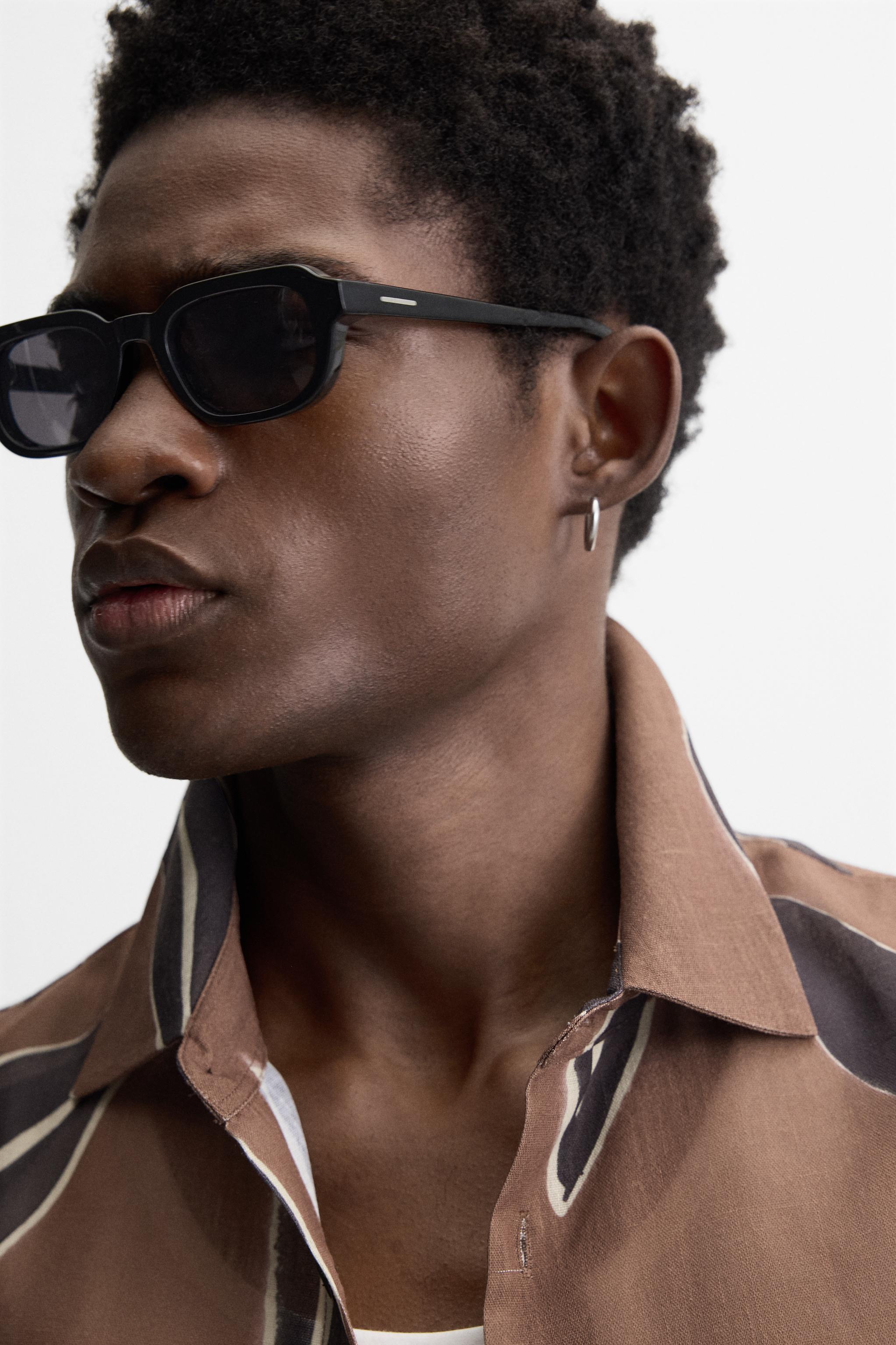 【ZARA】リーフプリント シャツ ブラウン | 4409/607/700 LEAF PRINT SHIRT - Brown | ZARA United States