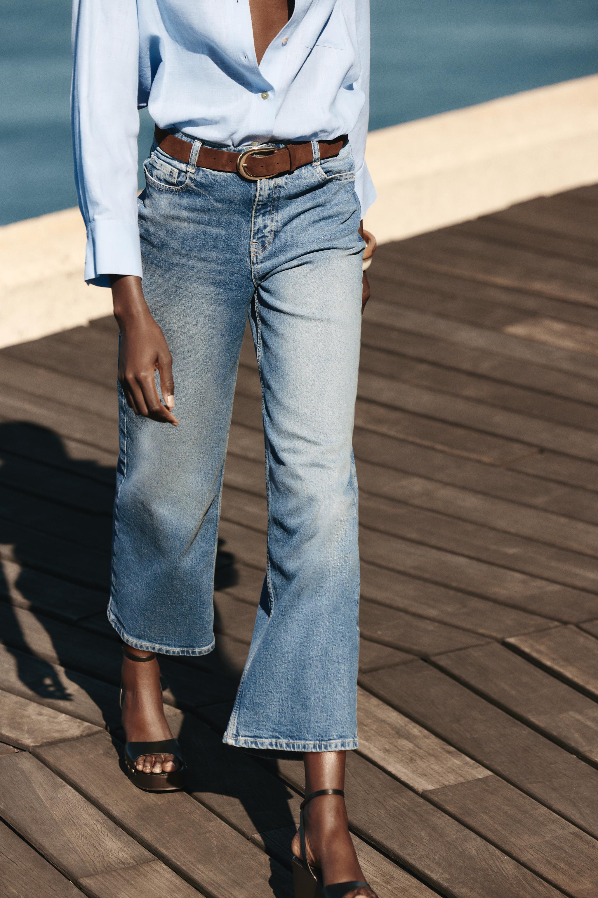 クロップ丈ジーンズ - レディース | ZARA 日本