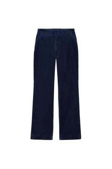 STRAIGHT FIT CORDUROY TROUSERS