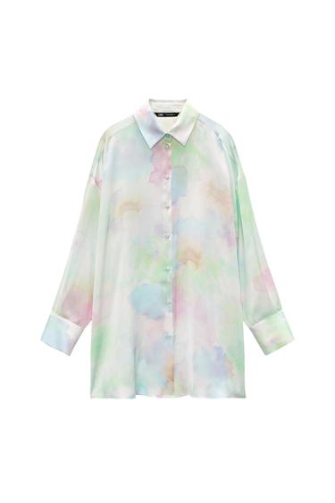 SATIN OVERSIZE SHIRT