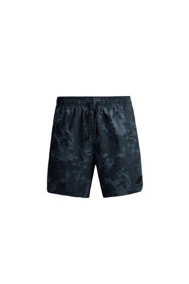 Zara PRINTED TRAINING SHORTS - Blue - Image 0