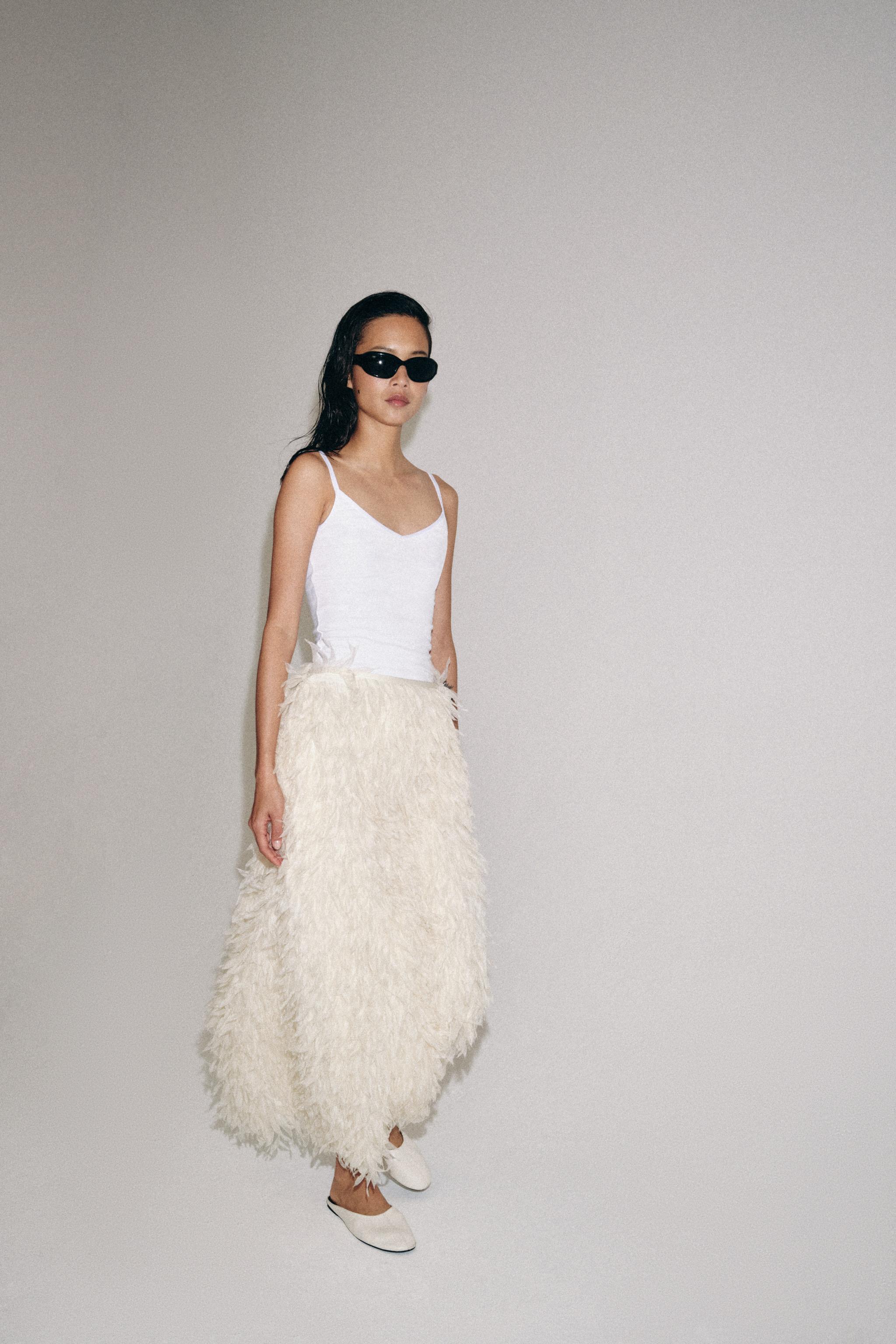 FEATHER SKIRT ZW COLLECTION LIMITED EDITION