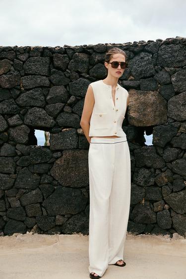 PLAIN KNIT TOP - White by Zara