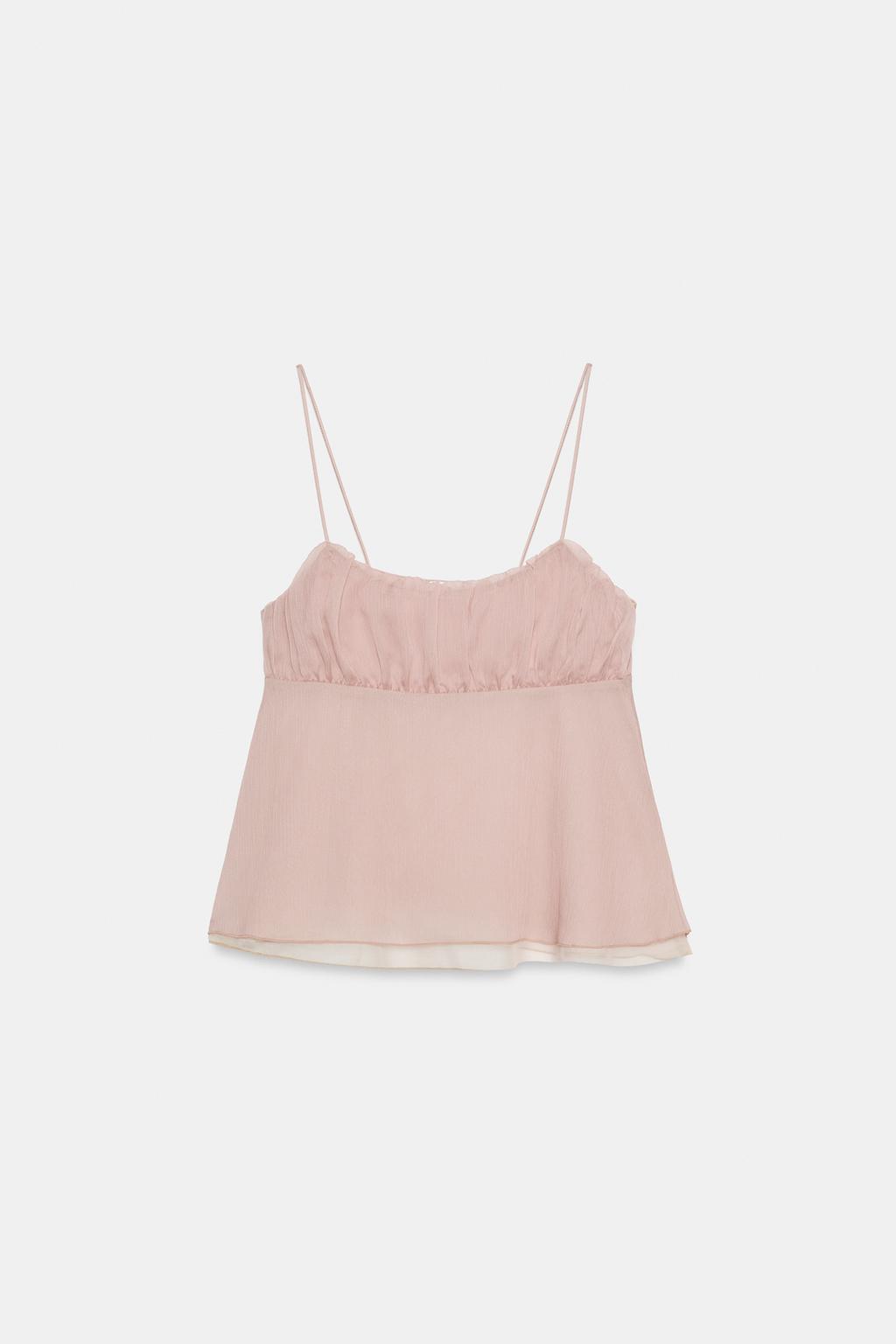 RUCHED CAMISOLE TOP