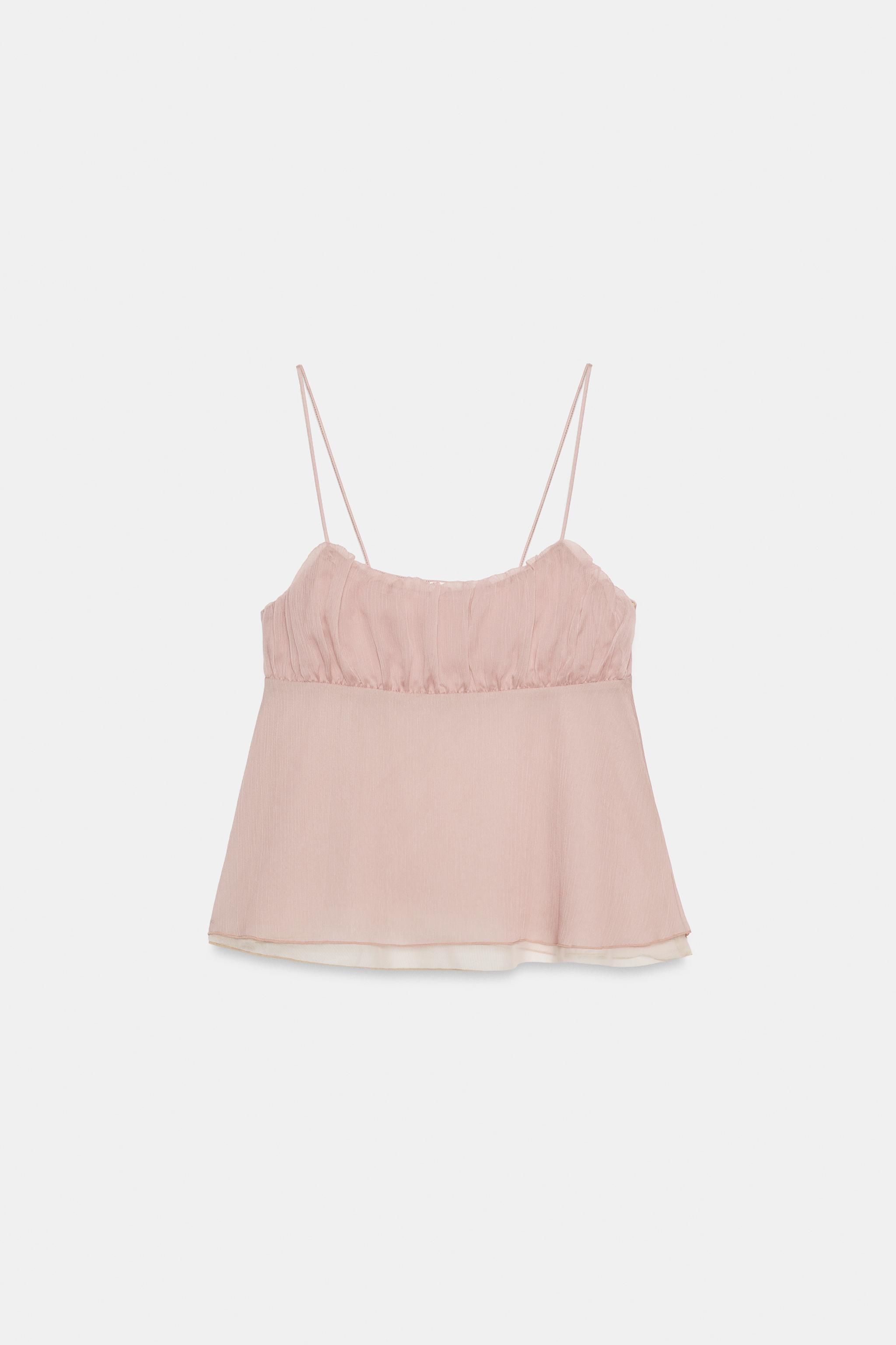 TOP LINGERIE À FRONCES