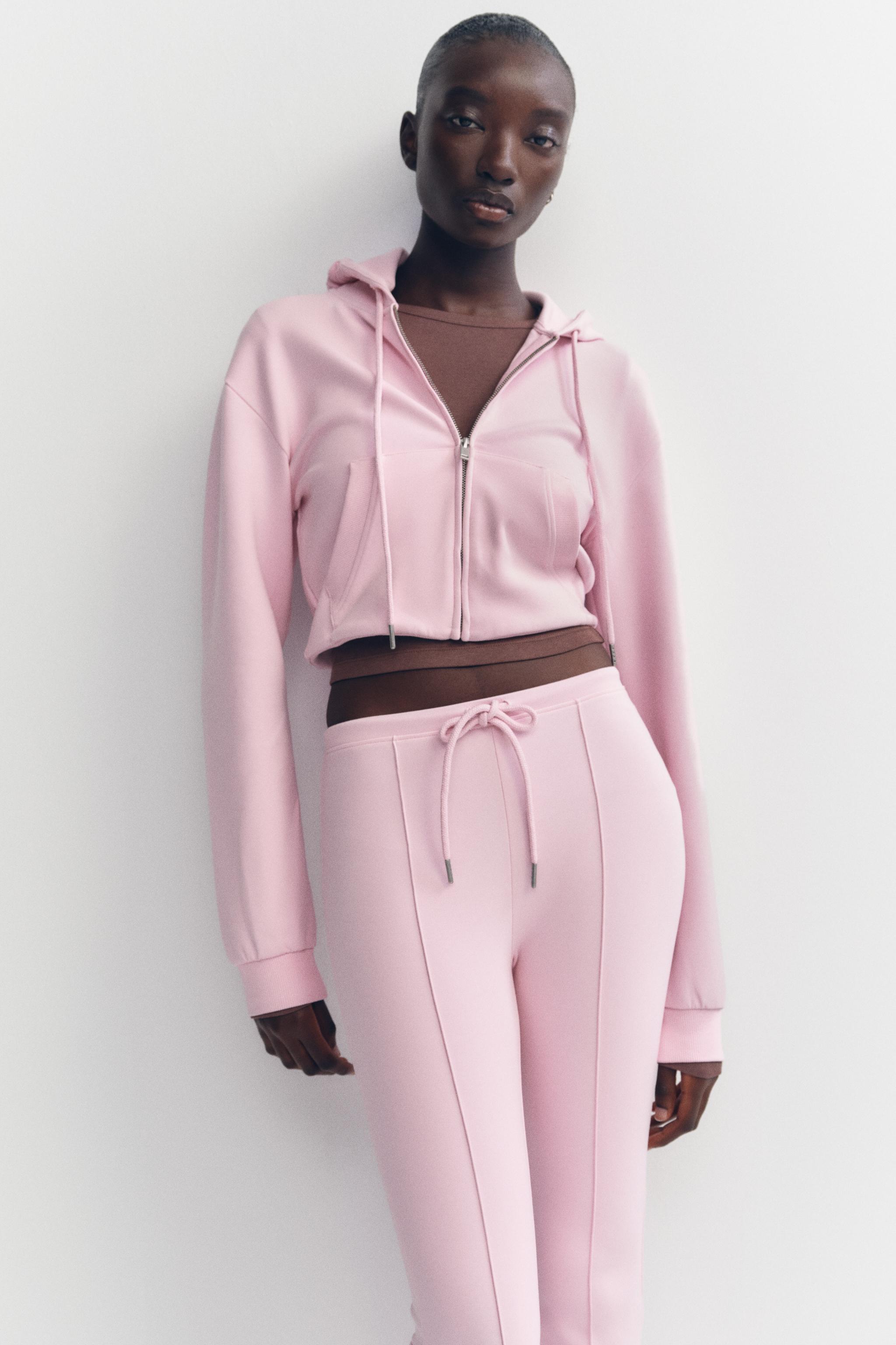 Conjunto Chandal Rosa Zara PANTALÓN FLUIDO BOMBACHO ZW COLLECTION