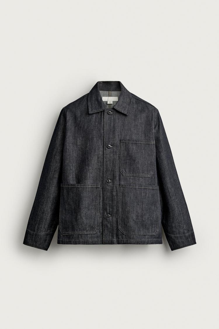 Sobrecamisa denim bolsillos