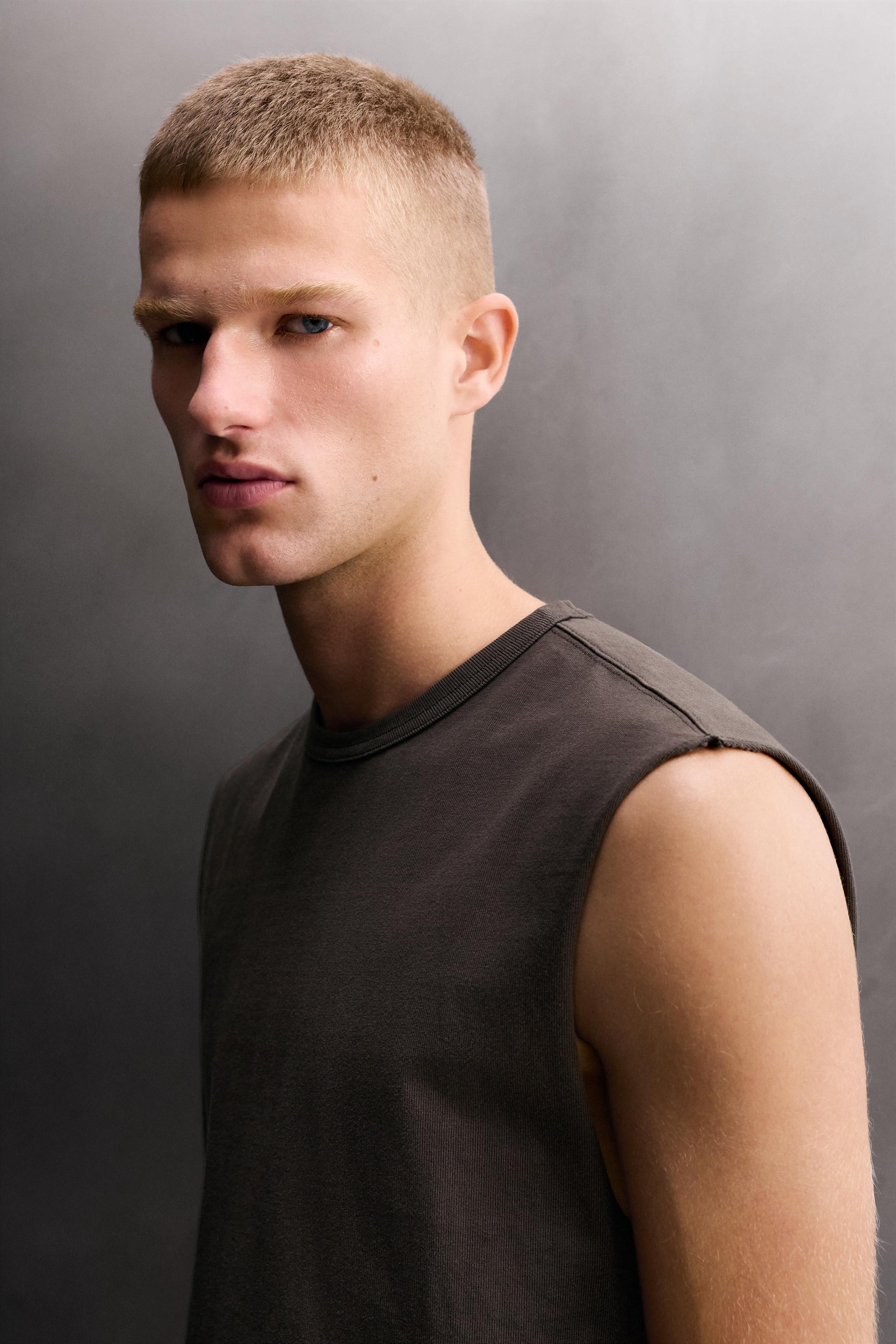 Мужские топы Zara HEAVYWEIGHT TANK TOP — фото 5
