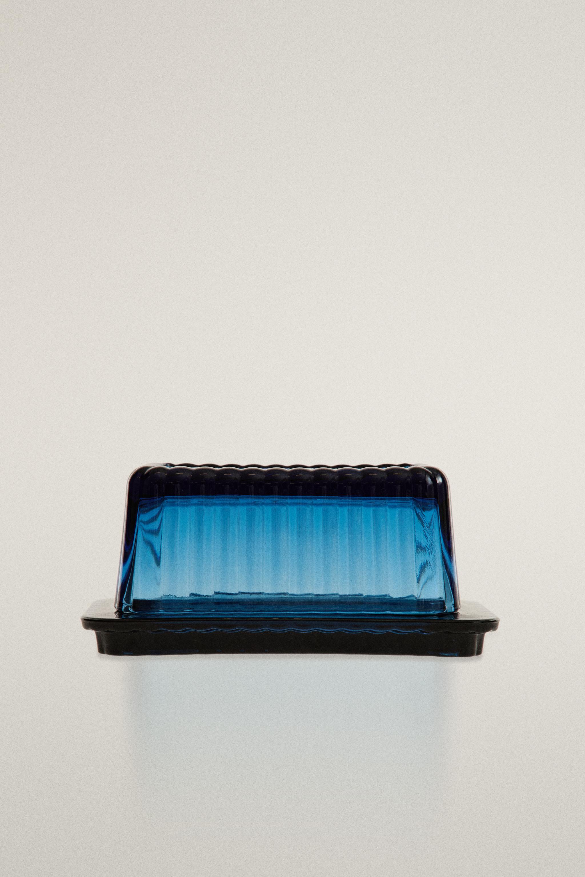 GLASS BUTTER DISH