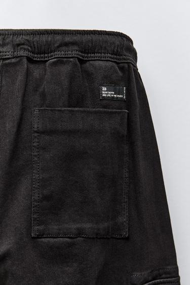PANTALON DE JOGGING CARGO - Noir de Zara - Image 2