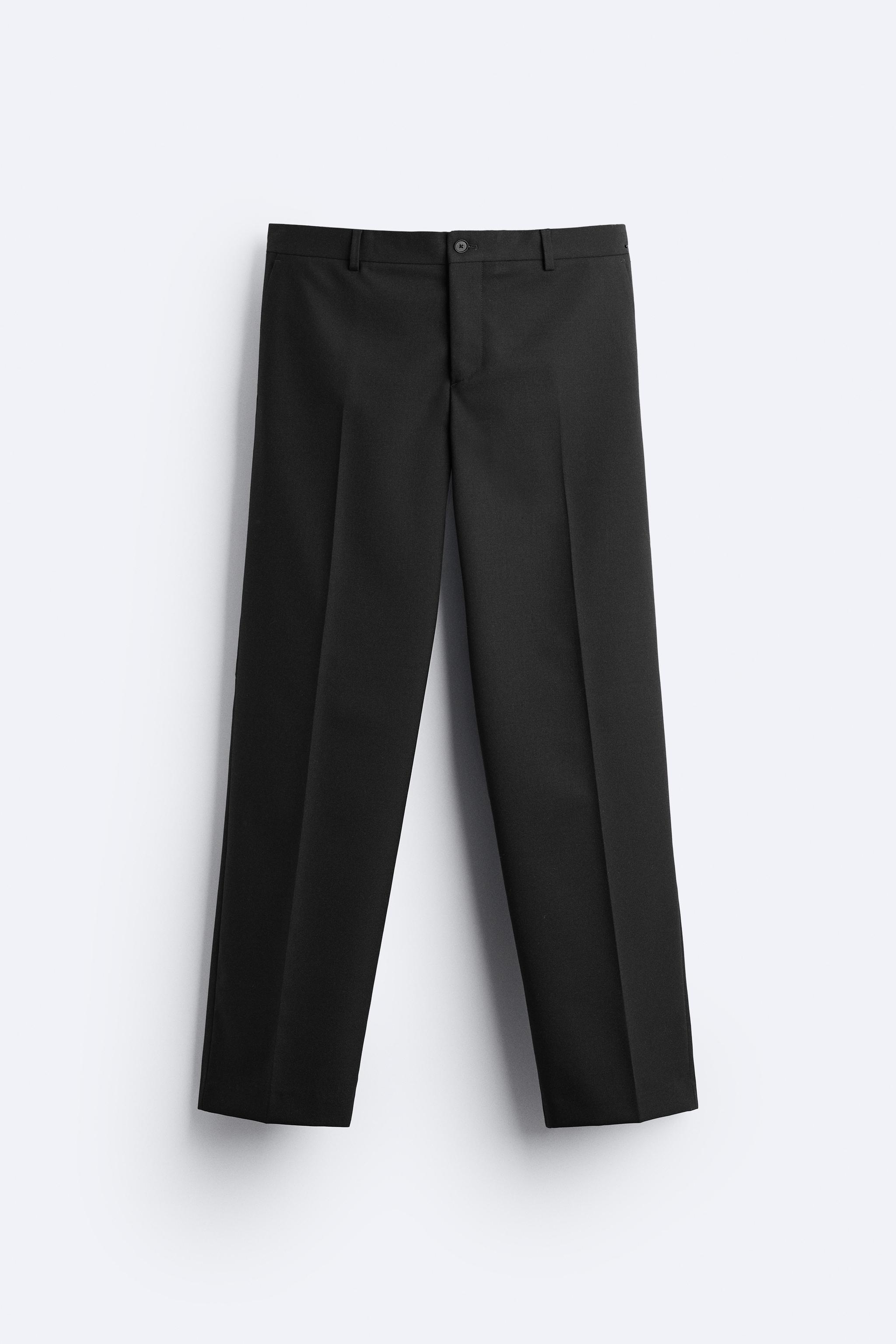 WOOL BLEND SUIT PANTS