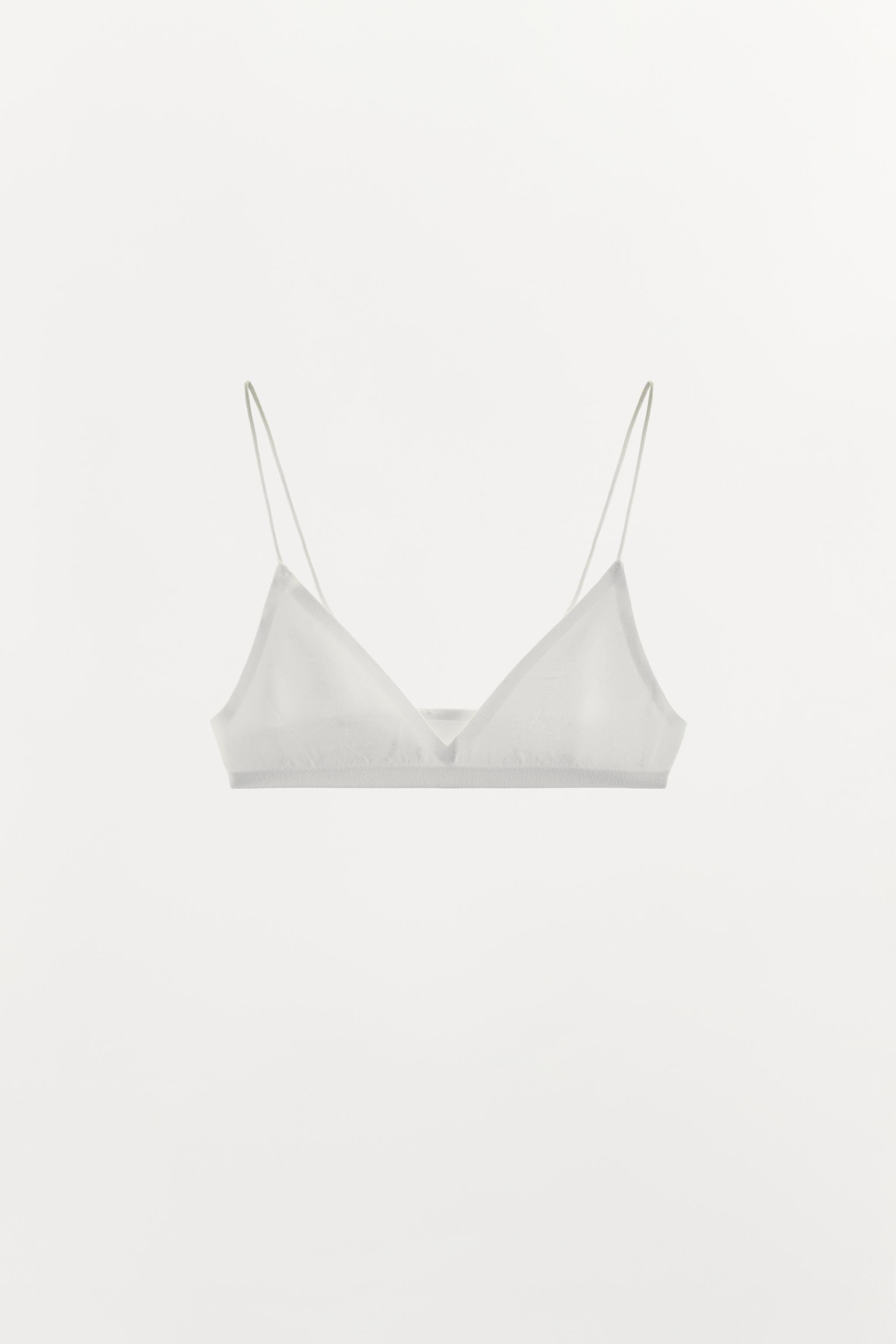 SEAMLESS STRAPPY BRA — White