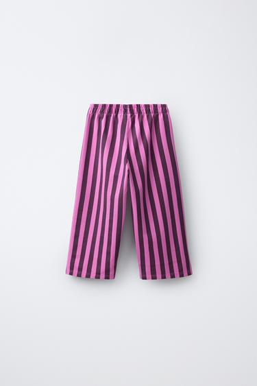 STRIPED PLUSH CULOTTES - Bubble gum by Zara - Image 1